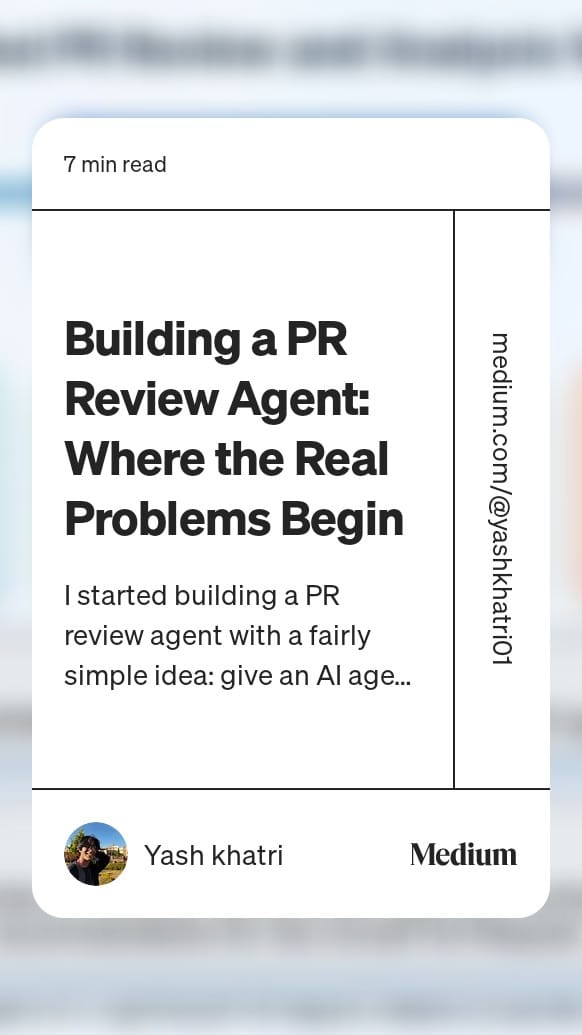 Build a PR Review Agent: Where the Real Problems Start for a PR Review Agent